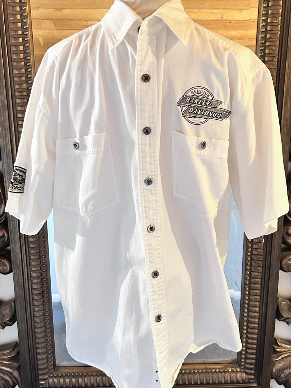Harley-Davidson White Short-Sleeve Logo Workshirt